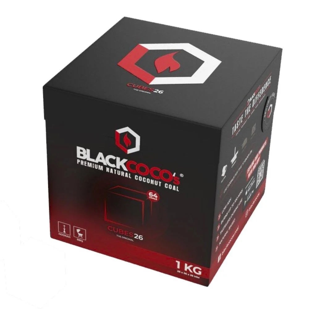 Blackcoco Houtskool 1kg Blokjes 26mm